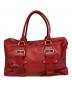 KATE MOSS (ケイト モス) LONGCHAMP (ロンシャン) ミニボストンバッグ レッド：8000円