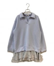 Snidel（スナイデル）の古着「スキッパーミニワンピース」｜ブルー