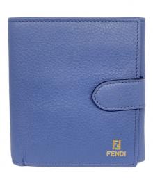 FENDI（フェンディ）の古着「2つ折り財布」｜ブルー