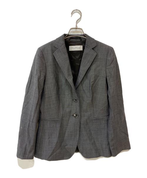 MaxMara（マックスマーラ）MaxMara (マックスマーラ) ウールテーラードジャケット グレー サイズ:40の古着・服飾アイテム