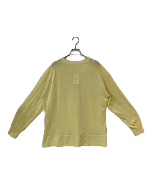 IENA（イエナ）IENA (イエナ) アセテートシルクVネックカーディガン イエロー サイズ:Free 未使用品の古着・服飾アイテム