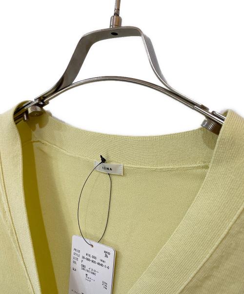 IENA（イエナ）IENA (イエナ) アセテートシルクVネックカーディガン イエロー サイズ:Free 未使用品の古着・服飾アイテム