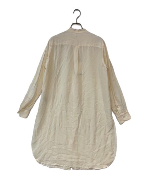 IENA LA BOUCLE（イエナ ラ ブークル）IENA LA BOUCLE (イエナ ラ ブークル) シルクローンロングシャツ アイボリー サイズ:Ｆの古着・服飾アイテム
