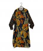 Ameriアメリ）の古着「WATERCOLOR PAINT FLORAL DRESS」｜マルチカラー