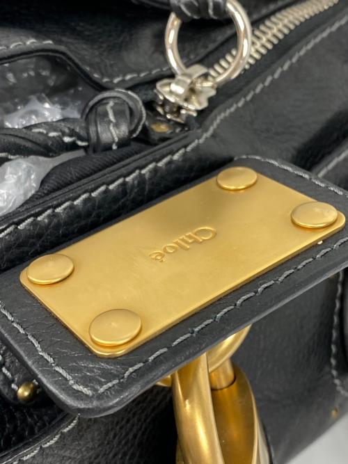 Chloe（クロエ）Chloe (クロエ) パディントンレザーハンドバッグ ブラックの古着・服飾アイテム