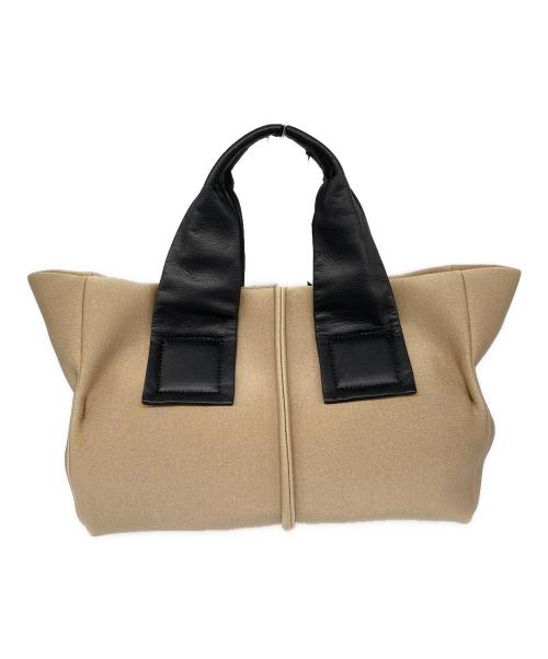 kawa-kawa（カワカワ）kawa-kawa (カワカワ) WET トートバッグS ベージュ×ブラック サイズ:なし 未使用品の古着・服飾アイテム