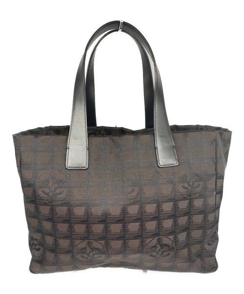 CHANEL（シャネル）CHANEL (シャネル) ニュートラベルライントートバッグ ブラウンの古着・服飾アイテム
