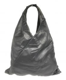 MM6 Maison Margiela（エムエムシックスメゾンマルジェラ）の古着「Japanese フェイクレザー バッグ」｜ブラック