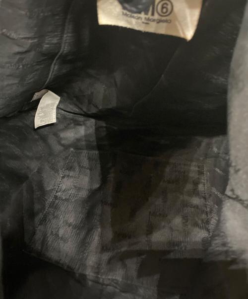 MM6 Maison Margiela（エムエムシックスメゾンマルジェラ）MM6 Maison Margiela (エムエムシックスメゾンマルジェラ) Japanese フェイクレザー バッグ ブラックの古着・服飾アイテム