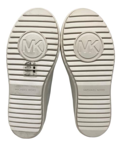 MICHAEL KORS（マイケル・コース）MICHAEL KORS (マイケル・コース) レースアップスニーカー ホワイト サイズ:7.5Mの古着・服飾アイテム