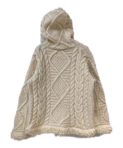 ECUADOR（エクアドル）ECUADOR (エクアドル) フィッシャーマン ハンドニットパーカー ホワイト サイズ:なしの古着・服飾アイテム