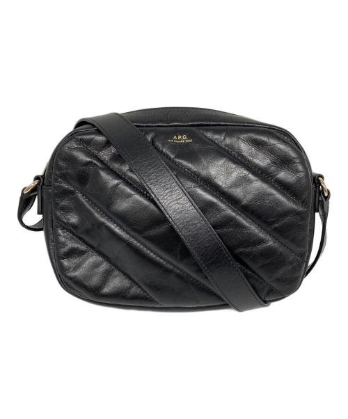 A.P.C.（アーペーセー）A.P.C. (アーペーセー) SAC MERYL キルティング ショルダーバッグ ブラックの古着・服飾アイテム