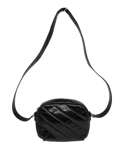 A.P.C.（アーペーセー）A.P.C. (アーペーセー) SAC MERYL キルティング ショルダーバッグ ブラックの古着・服飾アイテム