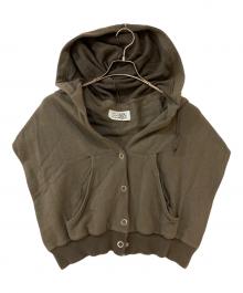 MM6 Maison Margiela（エムエムシックスメゾンマルジェラ）の古着「フード付きカーディガン」｜オリーブ