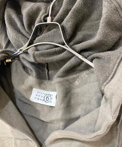 MM6 Maison Margiela（エムエムシックスメゾンマルジェラ）MM6 Maison Margiela (エムエムシックスメゾンマルジェラ) フード付きカーディガン オリーブ サイズ:Mの古着・服飾アイテム