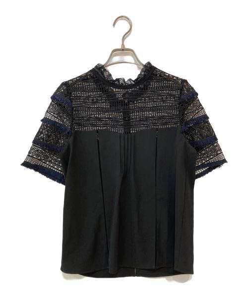 UNITED TOKYO（ユナイテッドトーキョー）UNITED TOKYO (ユナイテッドトーキョー) レースブラウス ブラック サイズ:1の古着・服飾アイテム