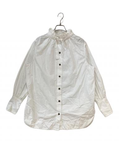 中古・古着通販】GANNI (ガニー) 長袖ブラウス ホワイト サイズ:36