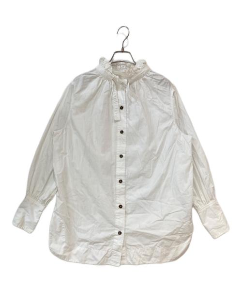 GANNI（ガニー）GANNI (ガニー) 長袖ブラウス ホワイト サイズ:36の古着・服飾アイテム