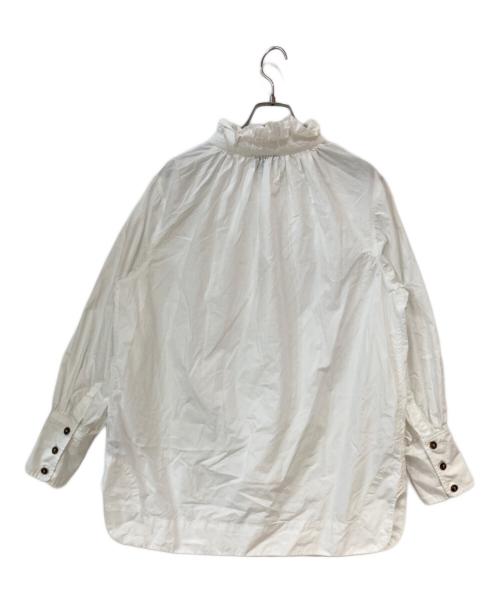 GANNI（ガニー）GANNI (ガニー) 長袖ブラウス ホワイト サイズ:36の古着・服飾アイテム