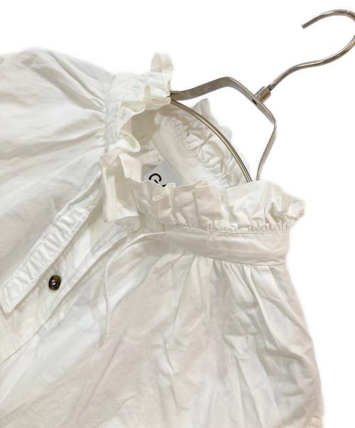 GANNI（ガニー）GANNI (ガニー) 長袖ブラウス ホワイト サイズ:36の古着・服飾アイテム