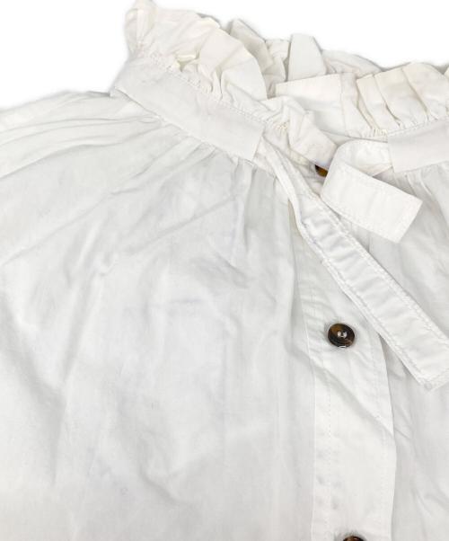 GANNI（ガニー）GANNI (ガニー) 長袖ブラウス ホワイト サイズ:36の古着・服飾アイテム