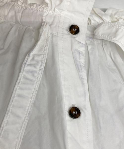 GANNI（ガニー）GANNI (ガニー) 長袖ブラウス ホワイト サイズ:36の古着・服飾アイテム
