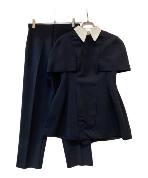 CELFORD（セルフォード）CELFORD (セルフォード) 襟付きポンチセットアップ ネイビー サイズ:38の古着・服飾アイテム