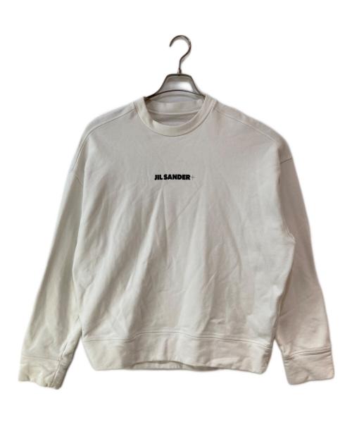 JIL SANDER+（ジルサンダープラス）JIL SANDER+ (ジルサンダープラス) ロゴトレーナー ホワイト サイズ:Sの古着・服飾アイテム