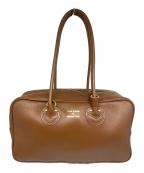 YOUNG & OLSEN The DRYGOODS STOREヤングアンドオルセン ザ ドライグッズストア）の古着「EMBOSSED LEATHER STUDENT M」｜ブラウン