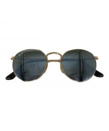 RAY-BAN（レイバン）の古着「ROUND FLAT LENSES サングラス」｜ゴールド