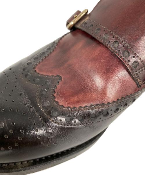 Santoni（サントーニ）Santoni (サントーニ) ダブルモンクストラップシューズ ブラウン サイズ:5の古着・服飾アイテム