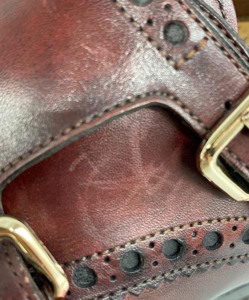 Santoni（サントーニ）Santoni (サントーニ) ダブルモンクストラップシューズ ブラウン サイズ:5の古着・服飾アイテム
