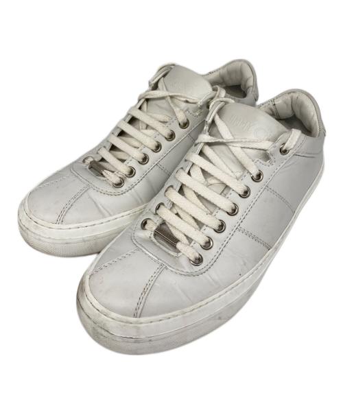 JIMMY CHOO（ジミーチュウ）JIMMY CHOO (ジミーチュウ) ローカットスニーカー ホワイト サイズ:39の古着・服飾アイテム