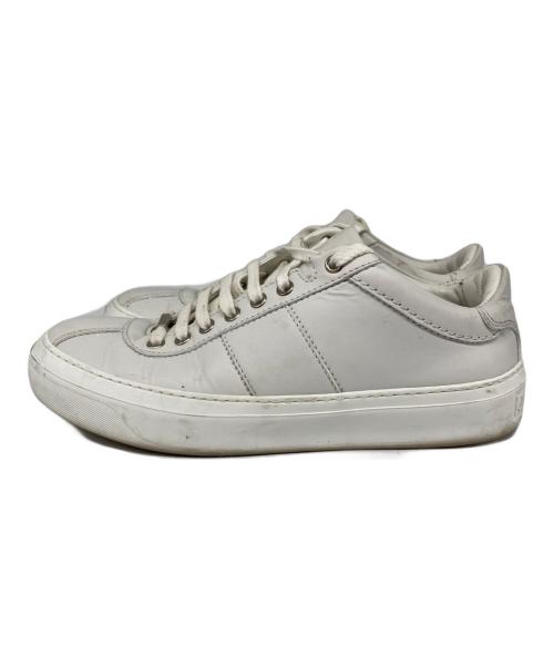 JIMMY CHOO（ジミーチュウ）JIMMY CHOO (ジミーチュウ) ローカットスニーカー ホワイト サイズ:39の古着・服飾アイテム
