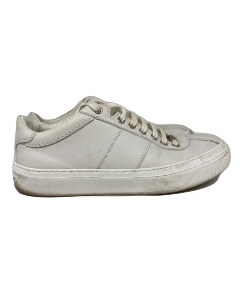 JIMMY CHOO（ジミーチュウ）JIMMY CHOO (ジミーチュウ) ローカットスニーカー ホワイト サイズ:39の古着・服飾アイテム