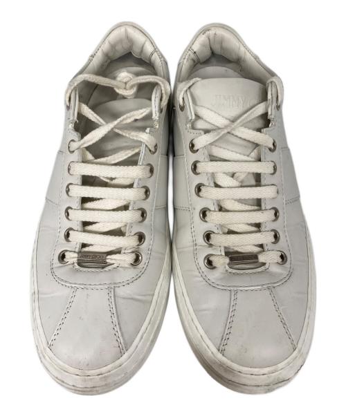 JIMMY CHOO（ジミーチュウ）JIMMY CHOO (ジミーチュウ) ローカットスニーカー ホワイト サイズ:39の古着・服飾アイテム
