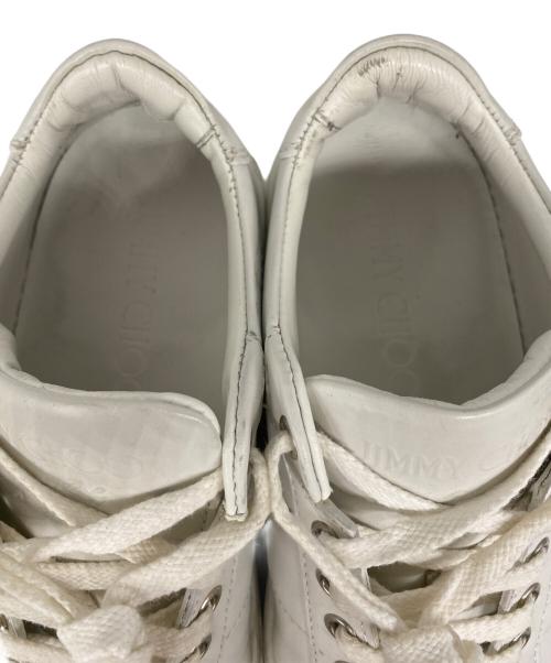 JIMMY CHOO（ジミーチュウ）JIMMY CHOO (ジミーチュウ) ローカットスニーカー ホワイト サイズ:39の古着・服飾アイテム