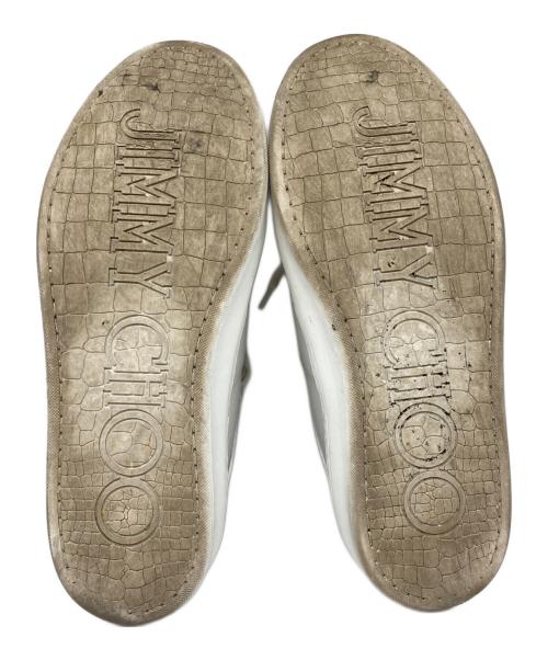JIMMY CHOO（ジミーチュウ）JIMMY CHOO (ジミーチュウ) ローカットスニーカー ホワイト サイズ:39の古着・服飾アイテム