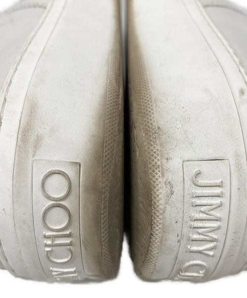 JIMMY CHOO（ジミーチュウ）JIMMY CHOO (ジミーチュウ) ローカットスニーカー ホワイト サイズ:39の古着・服飾アイテム
