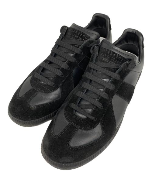 Maison Margiela（メゾンマルジェラ）Maison Margiela (メゾンマルジェラ) REPLICA ジャーマントレーナー 「レプリカ」 スニーカー ブラック サイズ:39の古着・服飾アイテム
