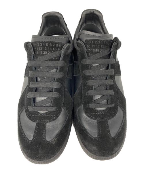 Maison Margiela（メゾンマルジェラ）Maison Margiela (メゾンマルジェラ) REPLICA ジャーマントレーナー 「レプリカ」 スニーカー ブラック サイズ:39の古着・服飾アイテム