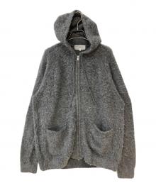 FOLL（フォル）の古着「washed soft wool zip parka」｜グレー