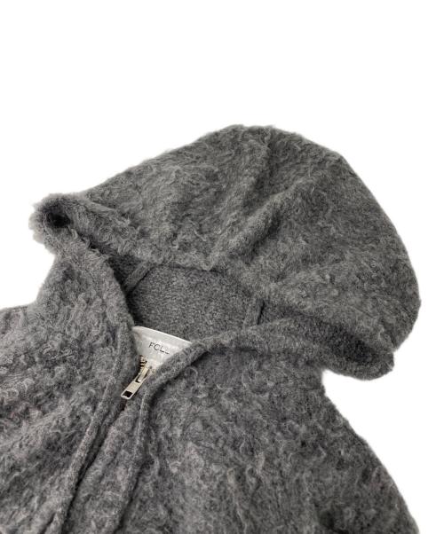 FOLL（フォル）FOLL (フォル) washed soft wool zip parka グレー サイズ:3の古着・服飾アイテム