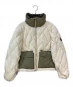MONCLERモンクレール）の古着「JONQUILLE ボアフリースショートダウンジャケット」｜ホワイト