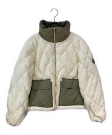 MONCLER（モンクレール）の古着「JONQUILLE ボアフリースショートダウンジャケット」｜ホワイト