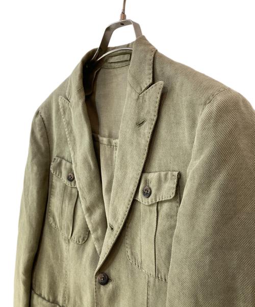 LARDINI（ラルディーニ）LARDINI (ラルディーニ) サファリジャケット オリーブ サイズ:44の古着・服飾アイテム
