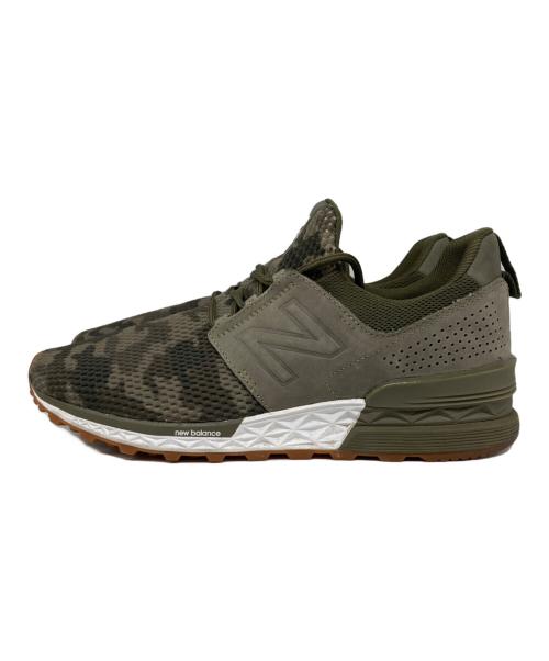 NEW BALANCE（ニューバランス）NEW BALANCE (ニューバランス) ローカットスニーカー カーキ サイズ:27の古着・服飾アイテム