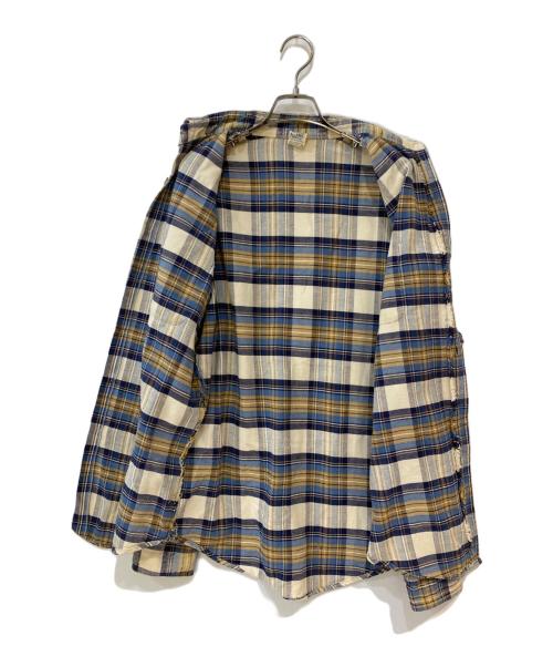 big mac（ビッグマック）big mac (ビッグマック) 70’s チェックネルシャツ ブルー×ベージュ サイズ:Lの古着・服飾アイテム