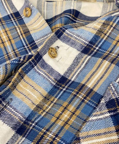 big mac（ビッグマック）big mac (ビッグマック) 70’s チェックネルシャツ ブルー×ベージュ サイズ:Lの古着・服飾アイテム