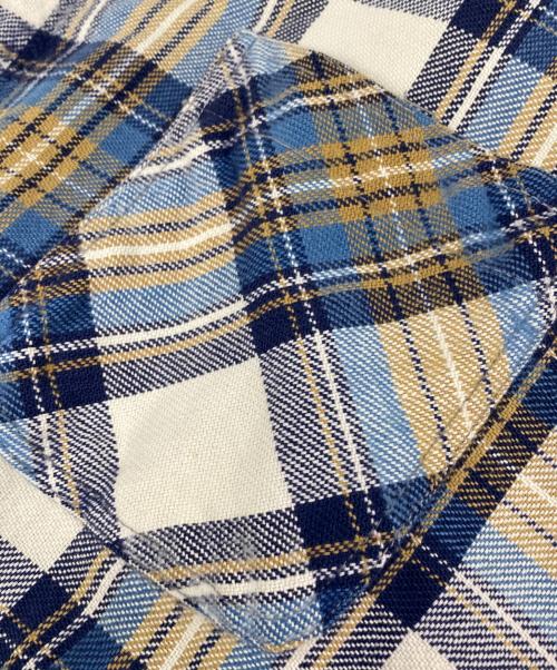big mac（ビッグマック）big mac (ビッグマック) 70’s チェックネルシャツ ブルー×ベージュ サイズ:Lの古着・服飾アイテム